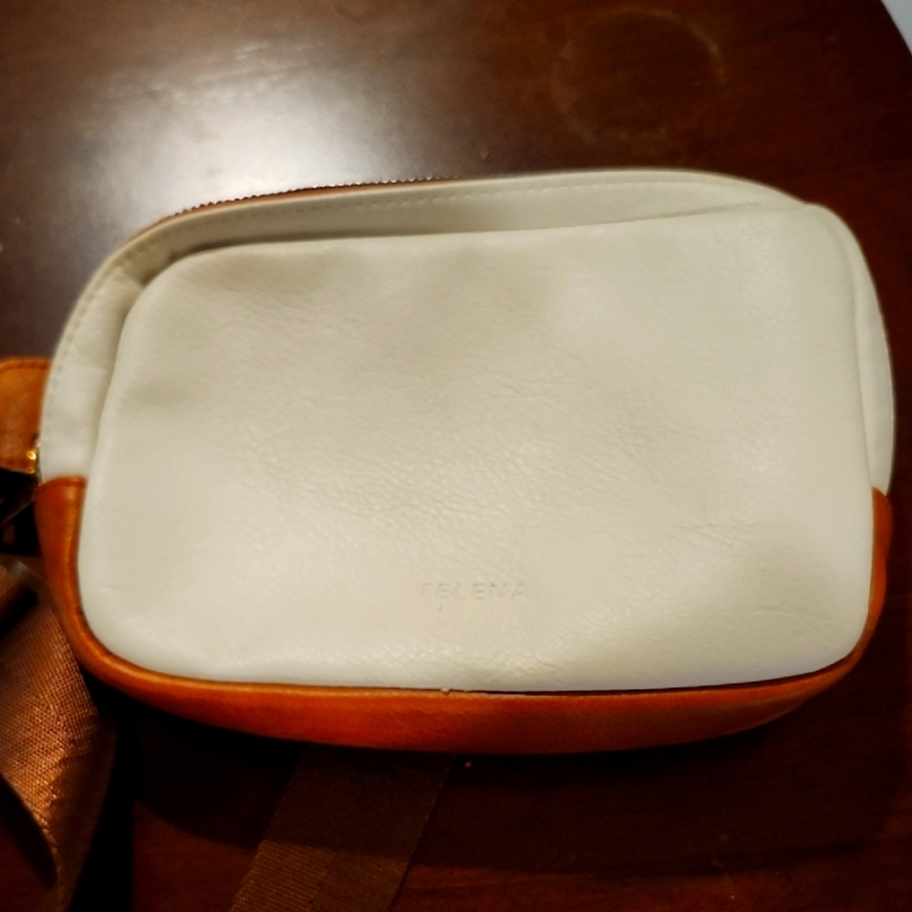 White and Brown Women's BAG CROSSBODY